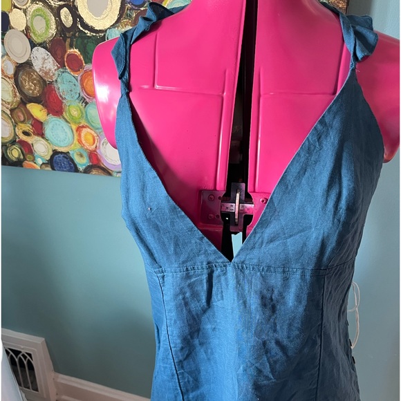 Blue Free People Dress NWT!  Large - Picture 2 of 5